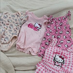Hello Kitty Pink and White Baby Outfit Collection